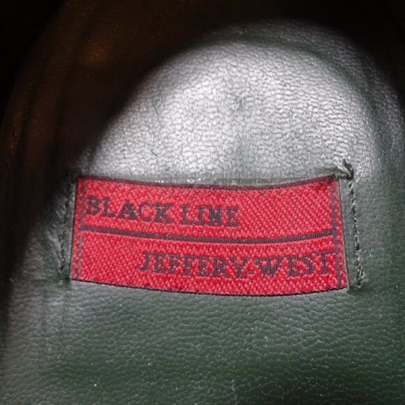 Blackline Jeffery West Mens Size EU 44 US 11 Brown Leather Slip on Brogue Shoes - Picture 7 of 12